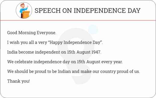 welcome speech for independence day in school by principal