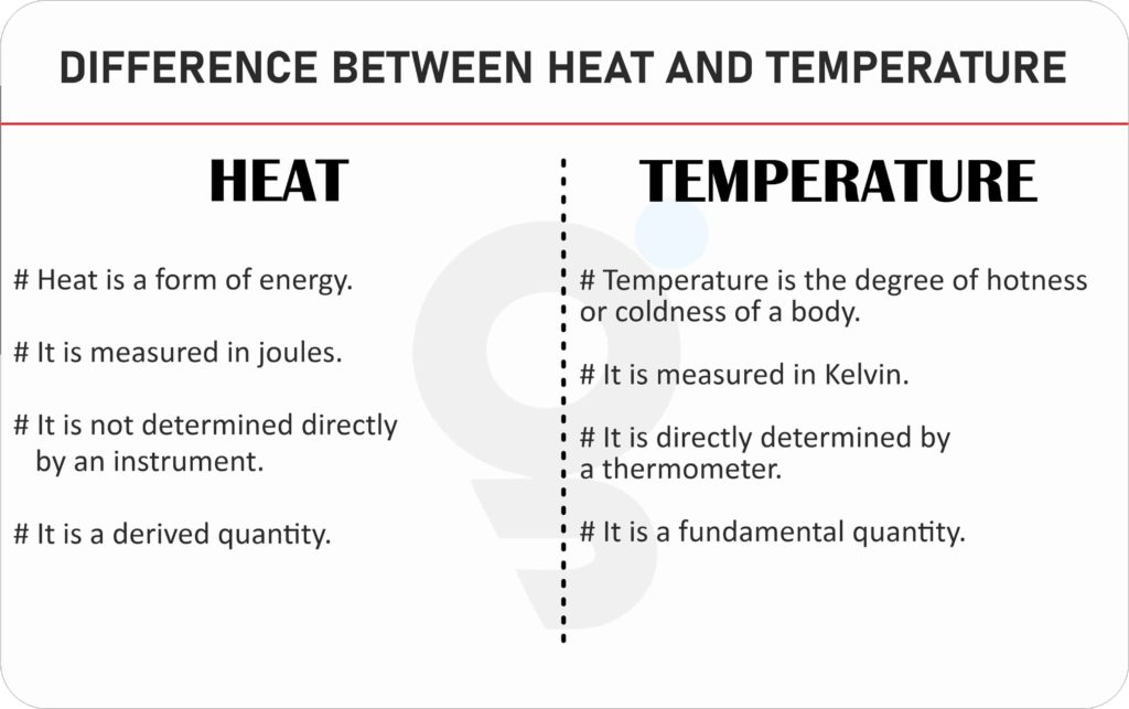 What Is The Main Difference Between Heat And Temperature