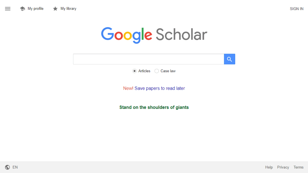 Google Scholar Writing